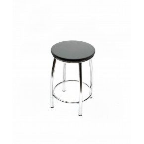 Табурет ВВР Премиум серый/хром, экокожа